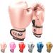 Luniquz Boxing Gloves for Kids Youth, 4 6 8 oz Punching Bag Gloves for Boys Girls Sparring, 4 OZ Rose Gold