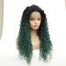 wig Front Lace Lady Wig Gradient Small Roll Long Curly Headgear