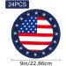 Shakven 4th of July Paper Plates | Independence Day Paper Plates Kit | Independence Day & Tableware Decorations Red White Blue Paper Plates 24 9-inch Plates - Buy Online on GoSupps.com