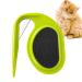PET Knotting Comb Knitting Comb Pet Pet Gooming Tool Pet Massage Hair Removal Comb de -filzing knife cat de -filter with steel blade knotting comb for removing matted hair (green)