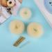 6 Pcs Hair Donut Hair Doughnut Bun Doughnut Blonde Donut Bun Rings Bun Maker Set with 20 Pcs U-Shaped Hair Pins for Girls Kids and Women Bronze - Buy Online on GoSupps.com
