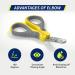 Professional Wepet Claw Scissors for Pets | Safe & Spicy Gray/Bumblebee Yellow | Ideal for Cats Dogs Kittens & Small Animals - Buy Online on GoSupps.com