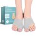 Diosky Bunion Relief & Toe Corrector 2 Pairs Big Toe Straightener Bunion Corrector for Women Men Bunion Fix Pads Hallux Valgus Corrector