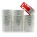 BOMEI PACK 12 Rolls Clear Packing Tape Rolls with Free Dispenser, Heavy Duty Refill Tape for Shipping Moving and Packaging, 2.4Mil 1.88 Inch x 60 Yard