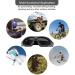 Emageren Foldable Airsoft Masks & Protective Glasses | Half-Facial Protection for Halloween Cosplay Paintball & Military Use - Buy Online on GoSupps.com