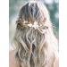 Vakkery Flower Bridal Hair Vine - Rose Gold Pearl Hair Accessories & Headband for Women & Girls - Buy Online on GoSupps.com