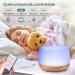 YIKUBEE 500ml Essential Oil Diffuser with 6x10mL Oils - Aromatherapy & Humidifier for Large Room | Wood Grain Design - Buy Online on GoSupps.com