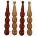 Healeved 4 pieces of pearl massage tab Hand massage tab GUA SHA tool for the body manual massage devices manual pen pulse massage pencil foot roll out of tool neck red pear roll