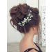 IYOU Flower Wedding Hair Vine Green Crystal Hair Accessories Bride Bridesmaid Headband Headpiece for Women