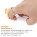 Zittop Finger Sleeves - 10 Pcs Thumb Splint Brace for Arthritis Pain Relief & Sports (Beige) - Breathable Elastic Finger Tape - Buy Online on GoSupps.com