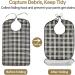 Palwin Adult Bibs - 3 Pack Waterproof Slobberlatz Washable Clothing Protector for Seniors Reusable with Snap Fastener - Buy Online on GoSupps.com