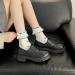 Akama Ladies Ruffles Lolita Socks Elegant Ankle Socks in Soft Cotton | Mushroom Leisure Range | Universal Size for Women - Buy Online on GoSupps.com
