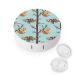 Cute Baby Sloths. Round Case For Contact Lens Kit Storage Box with Mirror Printed