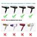 Collapsible Silicone Hair Dryer Diffuser Attachment - Lightweight Portable with Travel Bag in Blue - Buy Online on GoSupps.com
