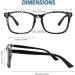 Buy CN92 Classic Round Keyhole Nerd Glasses - Vintage 40s/50s Panto Style with Clear Lenses - International Shipping Available - Buy Online on GoSupps.com
