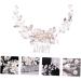Didiseaon Pearl Comb Rose Gold Pearl Bridal Side Comb Bridal Headpiece Rhinestone Hair Clip Pearl Hair Pin Comb Bridal Headdress Hair Accessories Bride Rhinestones White - Buy Online on GoSupps.com