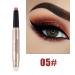 Brown Eyeshadow Stick & Sponge Brush Set - Long-Lasting, Waterproof, Hypoallergenic Eye Makeup Duo for Multi-Dimensional Eyes - Shades 02 & 05 (2-Pack) - Buy Online on GoSupps.com