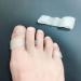 Soft Silicone Hallux Valgus Orthosis | Toe Overlap Correction Pads for Foot Pain Relief - Unisex White - Buy Online on GoSupps.com