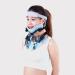Neck tractor adjustable neck end for alleviation of neck pain vertebral lash wraps for aligning stabilizing the vertebral sowing pressure for women and men suitable for at home
