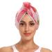 Bow Tie Strawberry Hair Towel 2 Pack Super Absorbent Hair Drying Towel Quick Dry Hair Turbans Head Towel with Button Twisty Wrap for Women Girls