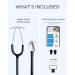 Buy FriCARE Black Stethoscope - Single Head for Nurses & Home Health | Perfect for Blood Pressure & Heartbeat Monitoring - 30 inch Midnight Black - Buy Online on GoSupps.com