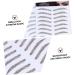 OHPHCALL Authentic Eyebrows 4pcs Eyebrow Stickers Makeup Eyebrow Transfer Brow Shaper Imitation Eyebrow Template 6 Proof 21x15cm Brown - Buy Online on GoSupps.com