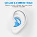 Soft Silicone Reusable Ear Plugs for Sleeping and Noise Reduction - Blue - Buy Online on GoSupps.com