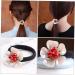 Hair Accessories Hair Rope Satin Scrunchies Soft Hair Scrunchies Petal Hair Ring Hair Tie Hair Ribbons Premium Hair Scrunchies Headgear Pearl Miss Synthetic Shell Flower Resin - Buy Online on GoSupps.com
