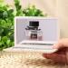Atyhao Mini Folding Pocket Makeup Mirror - Portable Polyethylene Glass Mirror for Home and Laptop Use - Buy Online on GoSupps.com