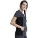 Women's Workwear Revolution V-Neck Scrubs | Soft Stretch Knit Sides | Medium Pewter - Buy Online on GoSupps.com