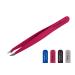 Faude combination tweezers - pointed tweezers for splinters and eyebrow tweezers for ingrown and fine hairs in one (fuxia)