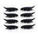 GGOOD Eyeliner Eyelash Stickers Reusable Waterproof Stick on Eyeliner Eyeshadow Makeup Black Artificial Eyelashes