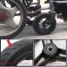 Wheelchair Front Wheel 1 Pair Electric Wheelchair Front Wheels 10Inch Heavy Duty Replacementer Wheel Wheelchair Solid Tire for Rollator - Buy Online on GoSupps.com