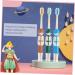 Housoutil 12 Pcs Children's Manual Toothbrush Set - Travel-Friendly Oral Care for Kids with Rubber Protection Accessories - Buy Online on GoSupps.com