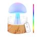 Rain cloud humidifier with remote control GUKKK 3 in 1 humidifier / aroma diffuser / 7 colors night light oil diffuser 500 ml diffuse humidifier mushroom water lamp for office bedroom (a)