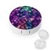 Contact Lens Case Abstract Color Cubes Purple Portable Travel Contact Lens Box Contact Lens Storage Box