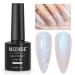 MIZHSE Pearl Gel Nail Polish, Glitter Drawing Gel Polish Shell Thread Shimmer Mermaid Nail Gel Soak Off UV Gel for Salon At Home DIY Manicure Pearl Gel 008