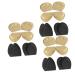 Gatuida 12 Pairs Forefoot Half Size Pad Plantar Insoles High Heel Shoes for Women Black Heels Insoles for Heels Metatarsal Support of Sticky Insole Foam Breathable