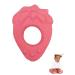 Lanco 8424678905191 Strawberry teething ring 100% natural rubber pink 200 g