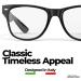 Shop Stylish 1.75x Black Reading Glasses for Men & Women - Lightweight Frame & Spring Hinge for Comfortable Presbyopia Vision - Buy Online on GoSupps.com