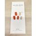 Cured Gel Nail Strips Kit - Long Lasting & Waterproof Orange Red and Gold Real Nail Polish Wraps with Accessories - UV/LED Lamp Required - Buy Online on GoSupps.com