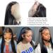 Ossilee 18 inch Straight Lace Front Wig 10A Brazilian Virgin Human Hair 180% Density HD Transparent Lace Frontal Wig for Black Women - Pre Plucked with Baby Hair - Glueless Natural Hairline - 13x4 - Buy Online on GoSupps.com
