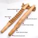 Wood Scratch Back Massage Roller - Two-Row 20 Pearl Lymphatic Drainage Device for Neck & Back Relief - Buy Online on GoSupps.com