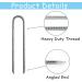 12-Inch U-Shaped Galvanized Steel Trampoline Stakes - 8 Pack | High Wind Anchors for Trampoline Security - Buy Online on GoSupps.com