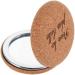 Personalized Cork Pocket Mirror - Custom Engraved Text - Eco-Friendly Gift - Buy Online on GoSupps.com