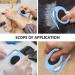 Pulunto Dog Comb Set - 4 Pieces Blue | Fur Care Open Knots & Trimmer for Pets & Puppies - Buy Online on GoSupps.com