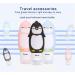 Phantomsky Cute Penguins Silicone Travel Bottles Set - 4 Refillable & Squeezable Containers for Cosmetics Shampoo Lotion (90ml) - Perfect for Travel - Buy Online on GoSupps.com
