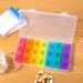 Buy Weekly Pill Organizer 7 Day - Moisture-Resistant Large Daily Cases for Pills Vitamins Fish Oil & Supplements - Rainbow Colors international shipping available - Buy Online on GoSupps.com