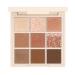 9-colored eyeshadow palette best eyeshadow pallet nude tones matt + shimmer + glitter-durable professional eyeshadow cosmetics.