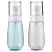 WLLHYF 2 Pack Travel Spray Bottle TSA Approved Small Spray Bottle Travel Size 2oz/60ml Leak Proof Refillable Fine Mist Spray Bottle for Perfume Essential Oils Toners Hair Face Cosmetics (blue/clear)